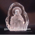 3D laser engraved crystal iceberg for religion -Jesus